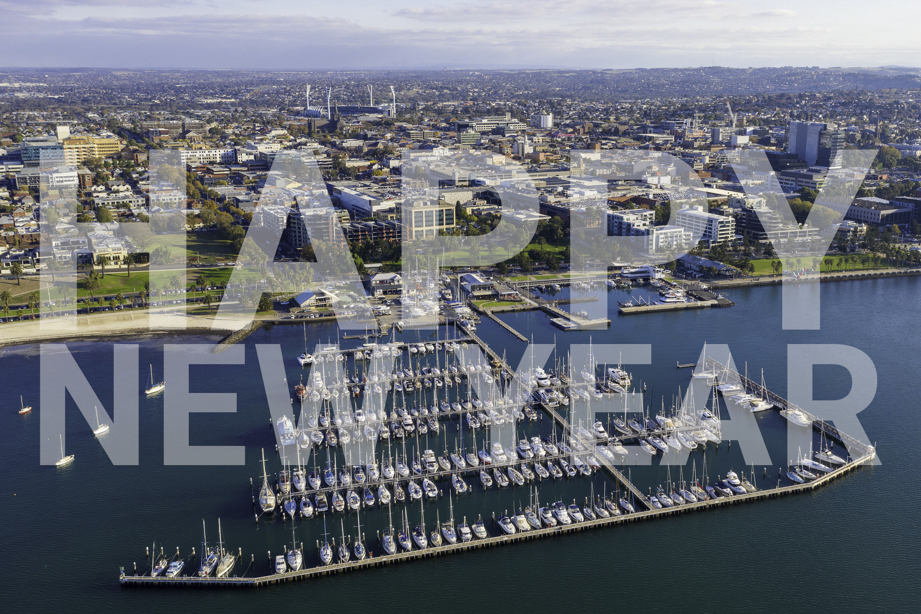  Aerial Photo Of Geelong Waterfront.